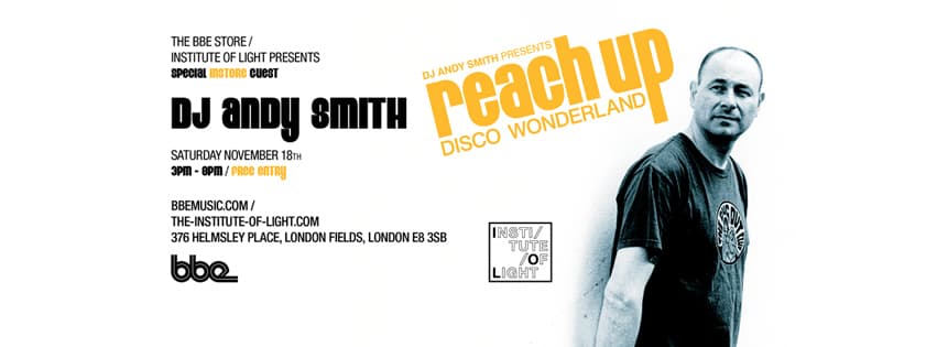 We are delighted to welcome the Legendary DJ Andy Smith to The BBE Store, for a special rare disco & boogie set to celebrate his new BBE album