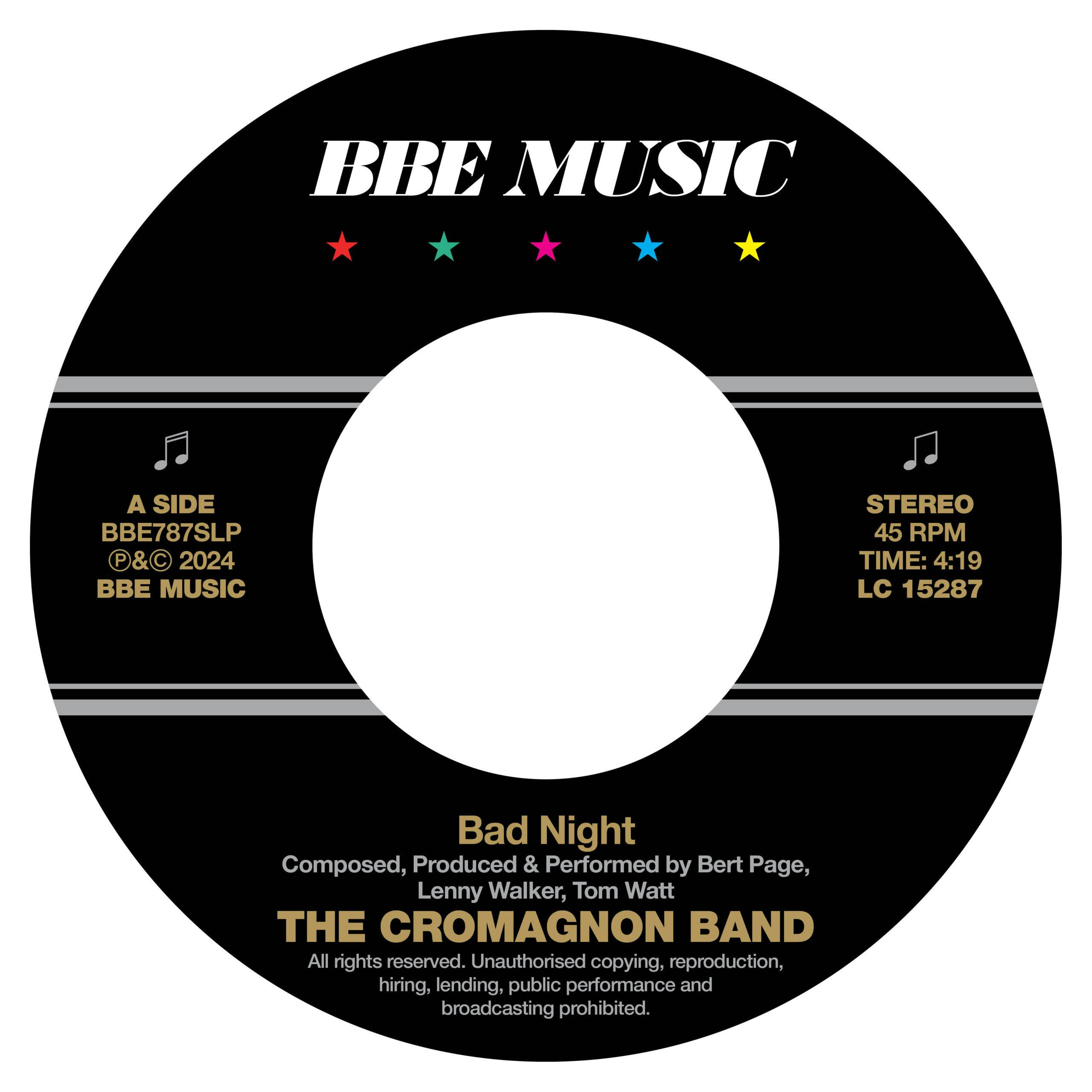 Releasing as a vinyl 45, Bad Night is the lead offering from The Cromagnon Band's new album Mode. This is the band's second LP and the first of theirs to be released on BBE Music. Mode itself is an album of cinematic and psychedelic dark Funk tinged and tinted with Nordic psych/jazz, classical, boom-bap Hip-Hop breaks and riff heavy rock.