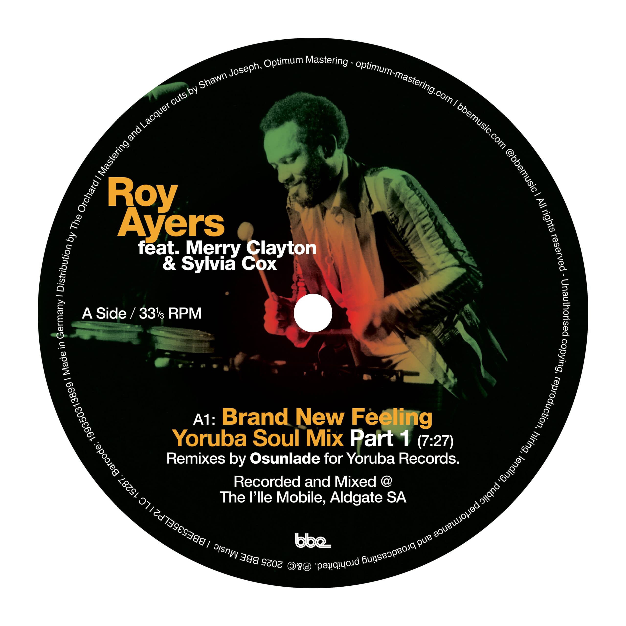 Following the vinyl release of Delfonic's reworks of Roy Ayers tracks taken from the BBE Music compilation Roy Ayers-Virgin Ubiquity, it's now Osunlade's turn to add his production and remix enchantment to the music of the master craftsman with these remixes of Brand New Feeling.