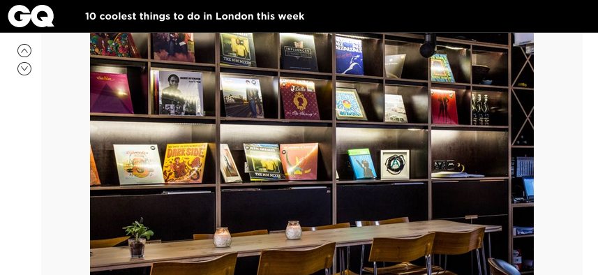 The BBE Record Store in Hackney was today singled out by GQ Magazine as one of 'the coolest things to do in London' this weekend.