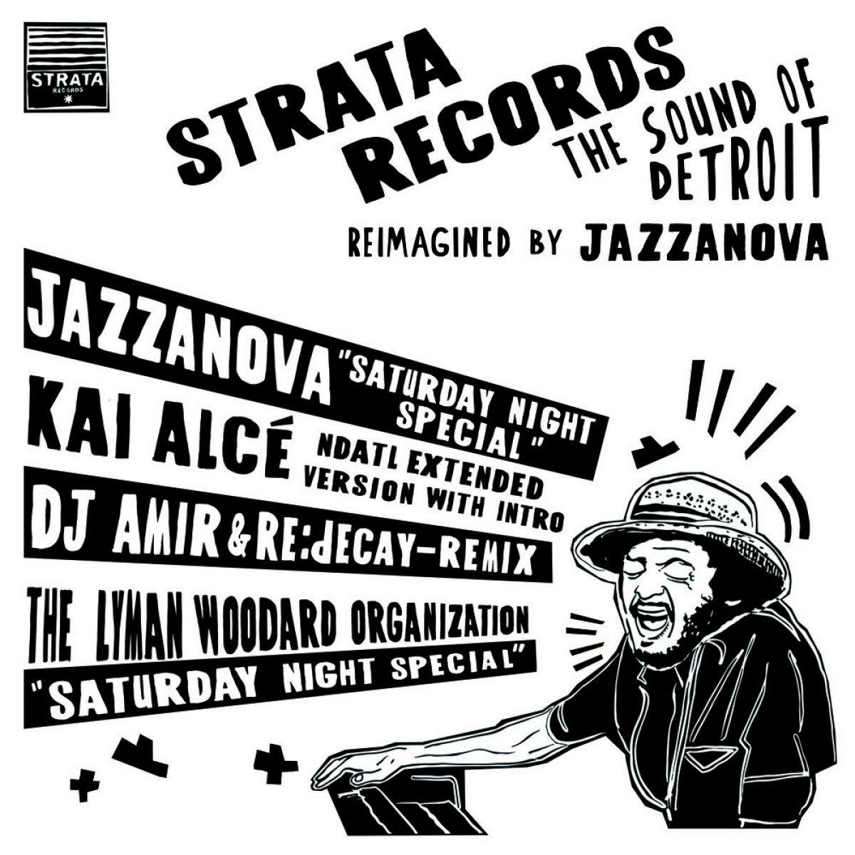 The second single to be pulled from upcoming BBE album ‘Strata Records – The Sound of Detroit – Reimagined By Jazzanova’, ‘Saturday Night Special’ features remixes by Kai Alcé and DJ Amir & Re.decay, as well as The Lyman Woodard Organization’s 1975 original.