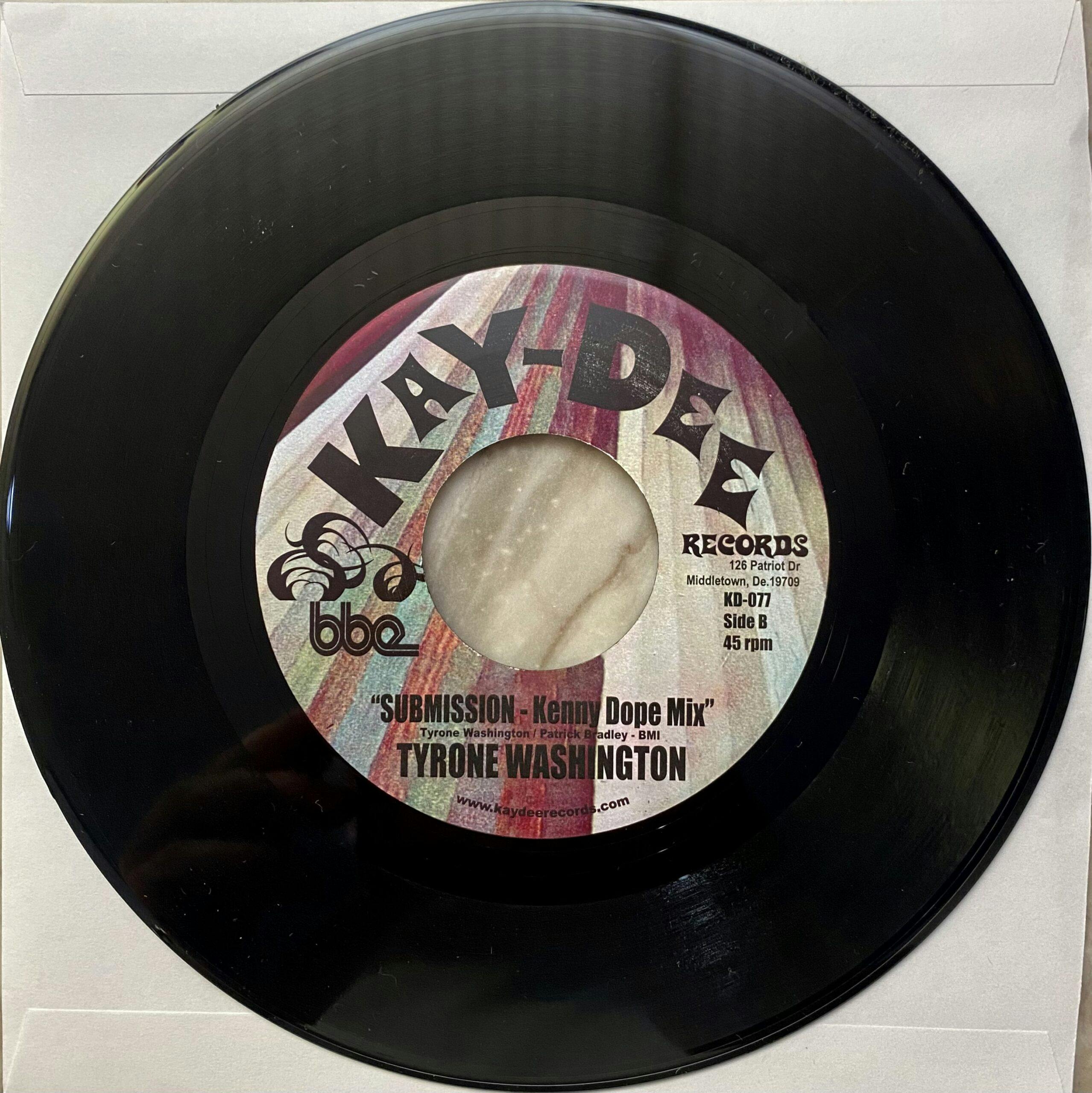 Now this 45 release is a real treat, featuring both the original and Kenny Dope remix of Tyrone Washington’s timeless gem, ‘Submission’.